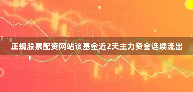 正规股票配资网站该基金近2天主力资金连续流出